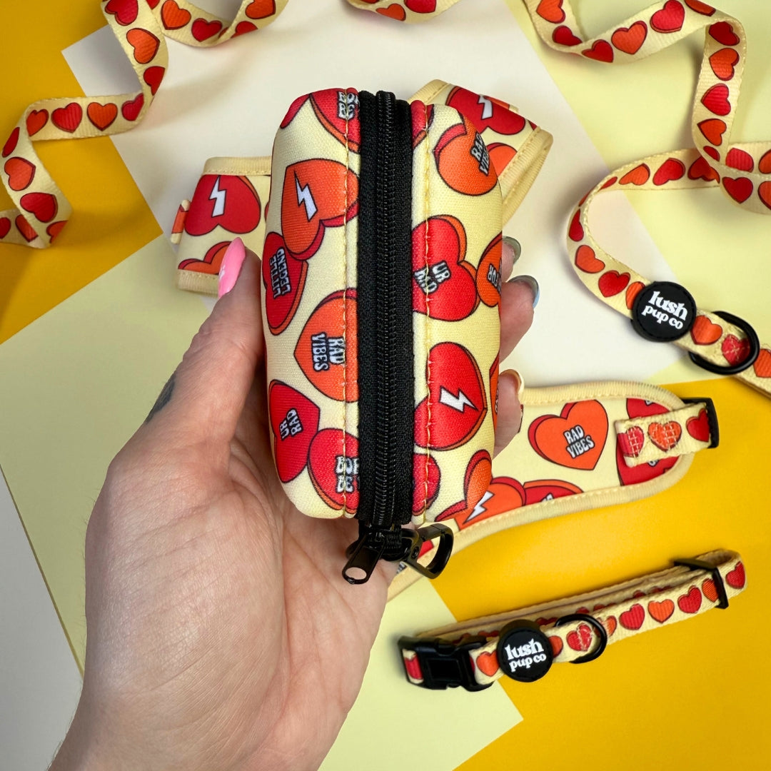 Rad Candy Heart Waste Bag Holder