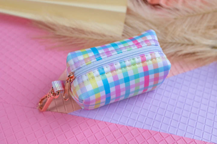 Sherbet Gingham Waste Bag Holder