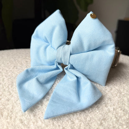 Baby Blue Dog Bow