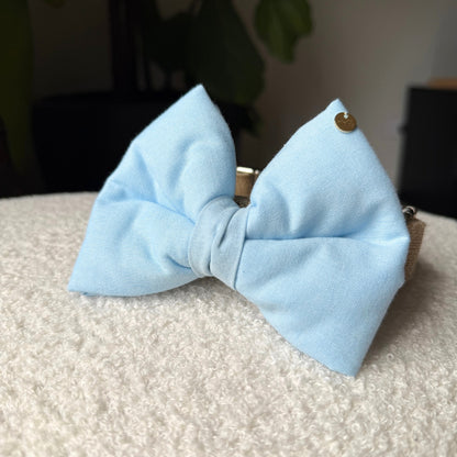 Baby Blue Dog Bow