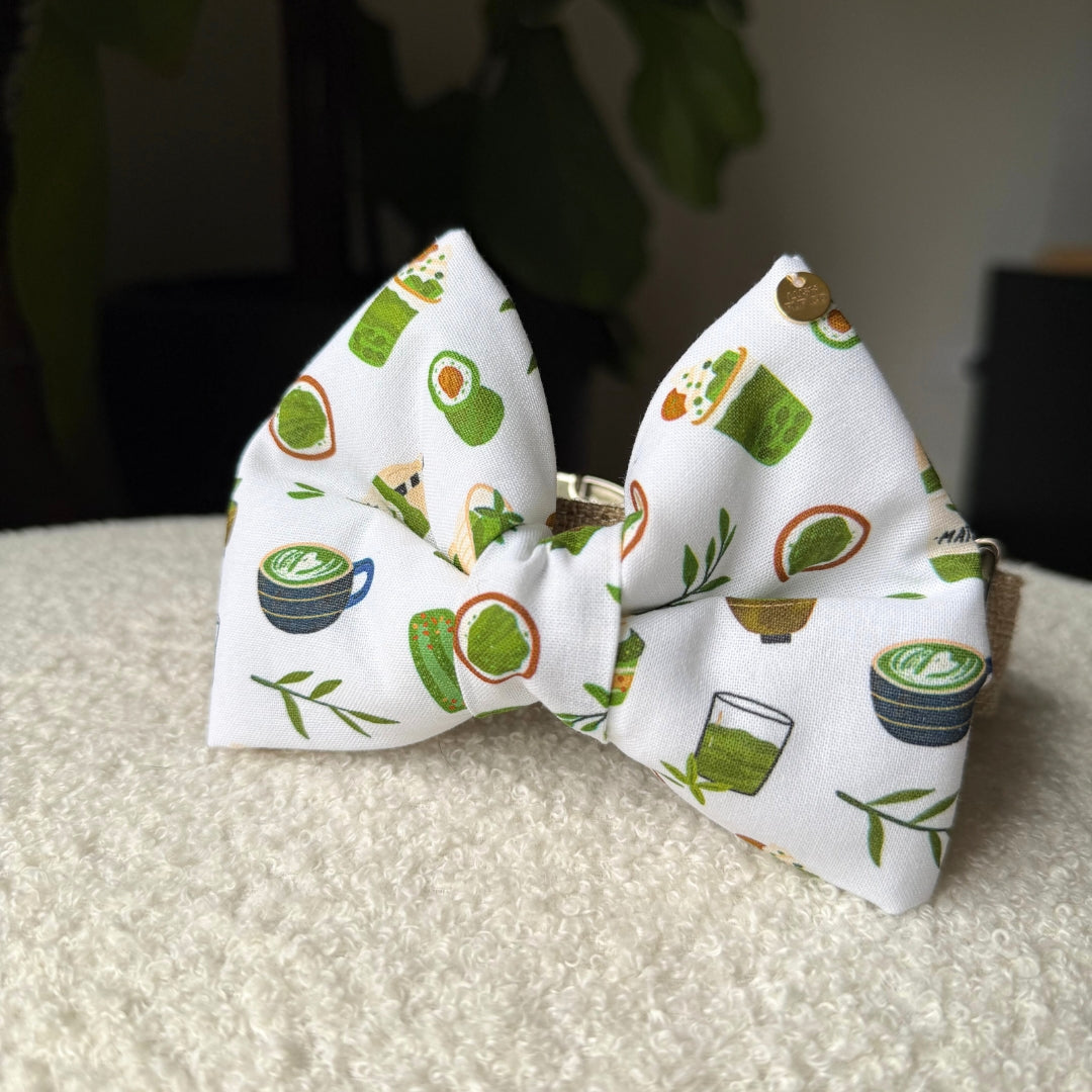 Limited Edition Matcha Dog Bow