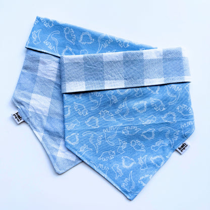 Dino Party Reversible Dog Bandana