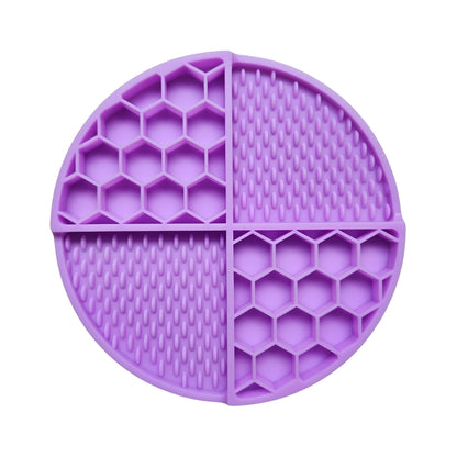 Textured Honeycomb Enrichment Slow Feeding Dish & Lick Mat