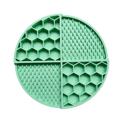 Textured Honeycomb Enrichment Slow Feeding Dish & Lick Mat