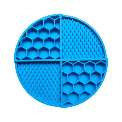 Textured Honeycomb Enrichment Slow Feeding Dish & Lick Mat