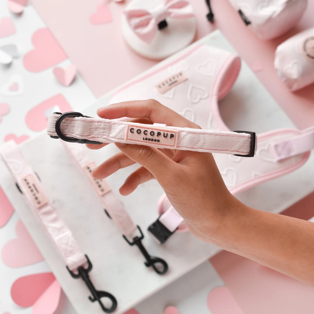 Luxe Collar Baby Pink Heart