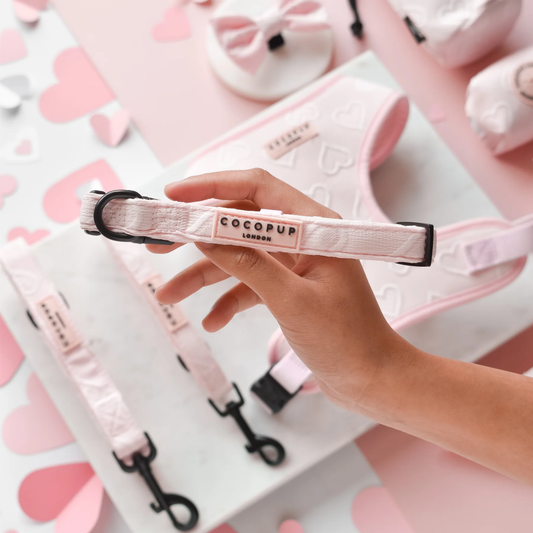 Luxe Collar Baby Pink Heart