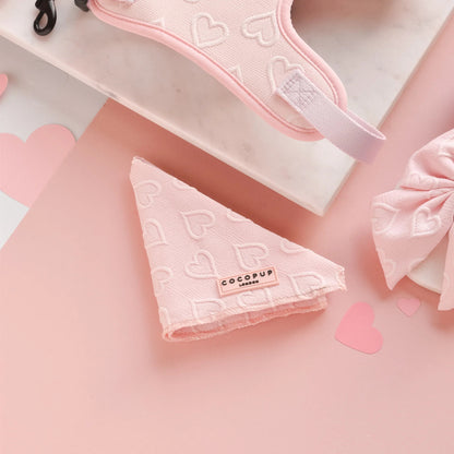 Luxe Bandana Baby Pink Heart