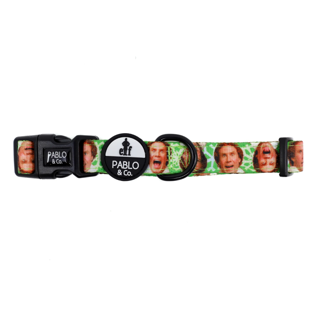 Elf OMG! SANTA! Dog Collar